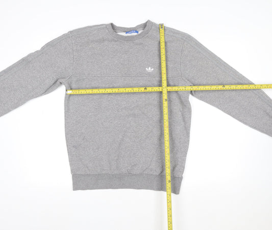 Mens UK M Regular adidas Grey Pullover Sweatshirt