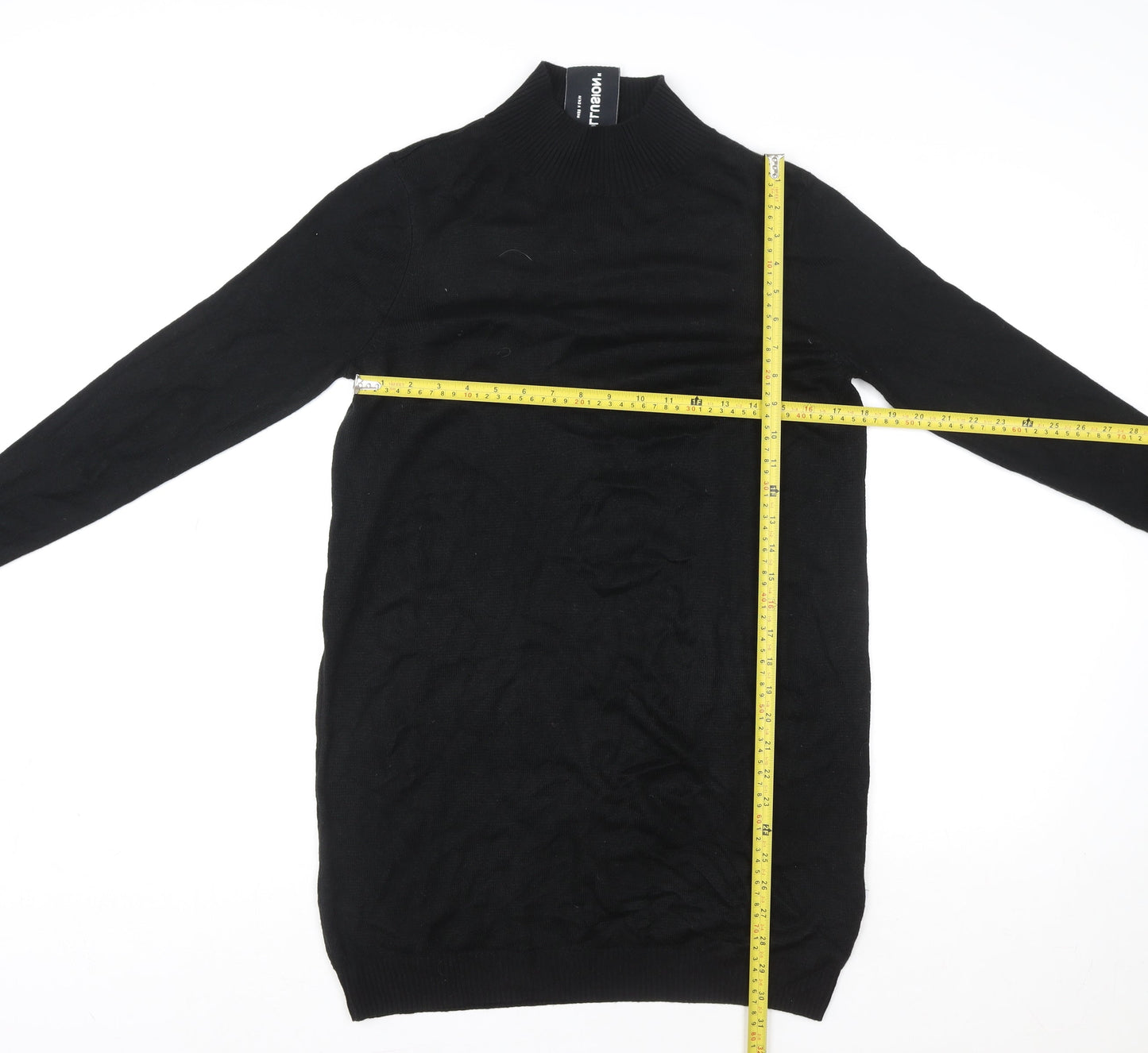 Collusion Women's Black High Neck Long Sleeve Jumper Dress Size 8