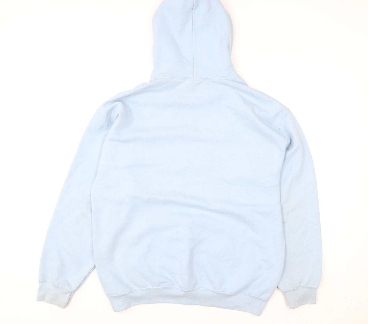 Gildan Womens Light Blue Pullover Hoodie L Heavy Blend Basketball Graphic