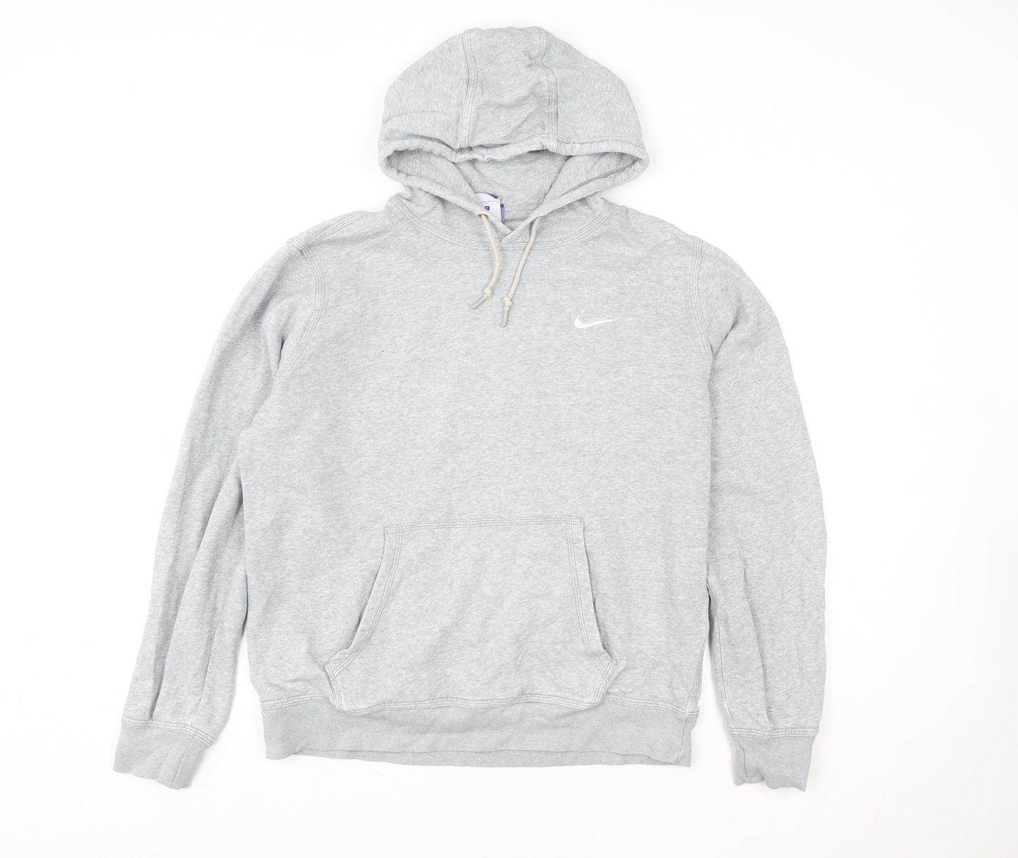 Womens UK L Regular Nike Grey Pullover Hoodie