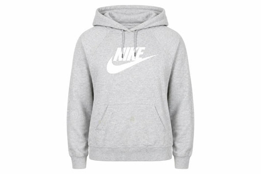Womens UK XS Regular Nike Grey Pullover Hoodie