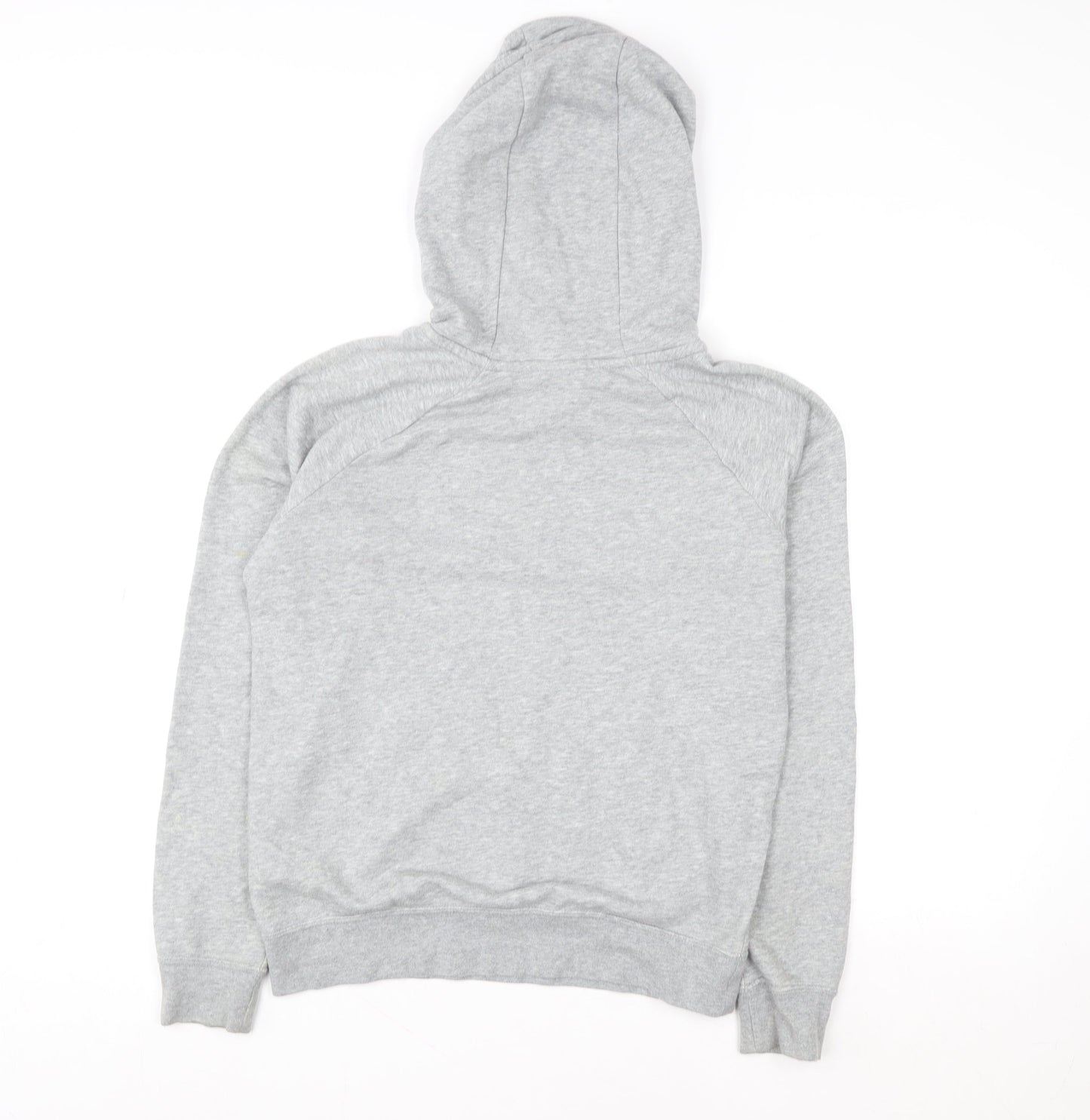 Womens UK XS Regular Nike Grey Pullover Hoodie