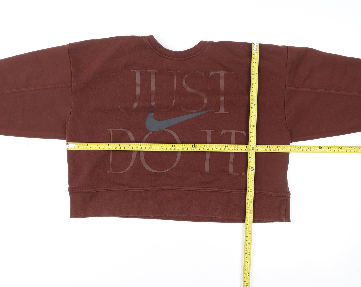 Womens UK S Relaxed Nike Brown Pullover Sweatshirt