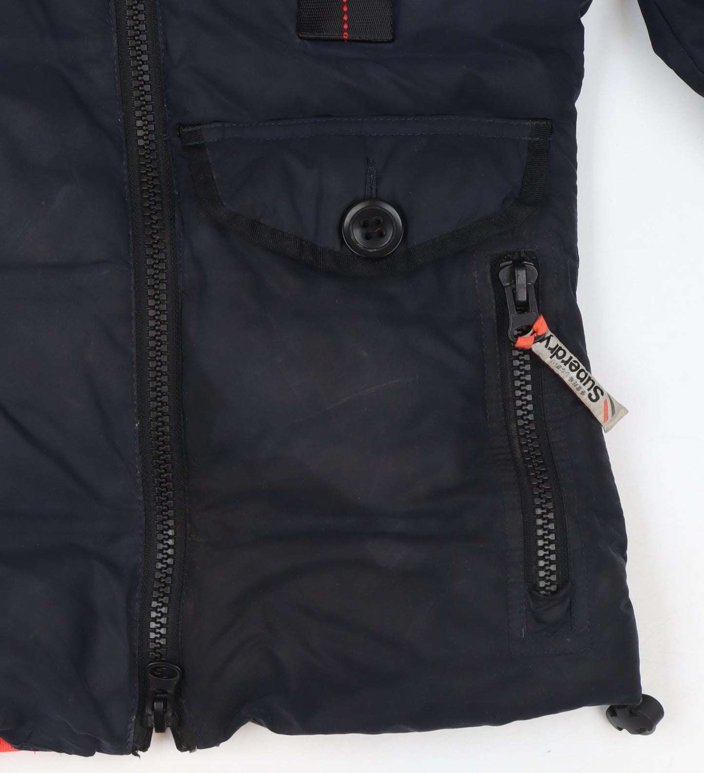 Womens UK Size 10 Regular Superdry Blue Polyester Jacket