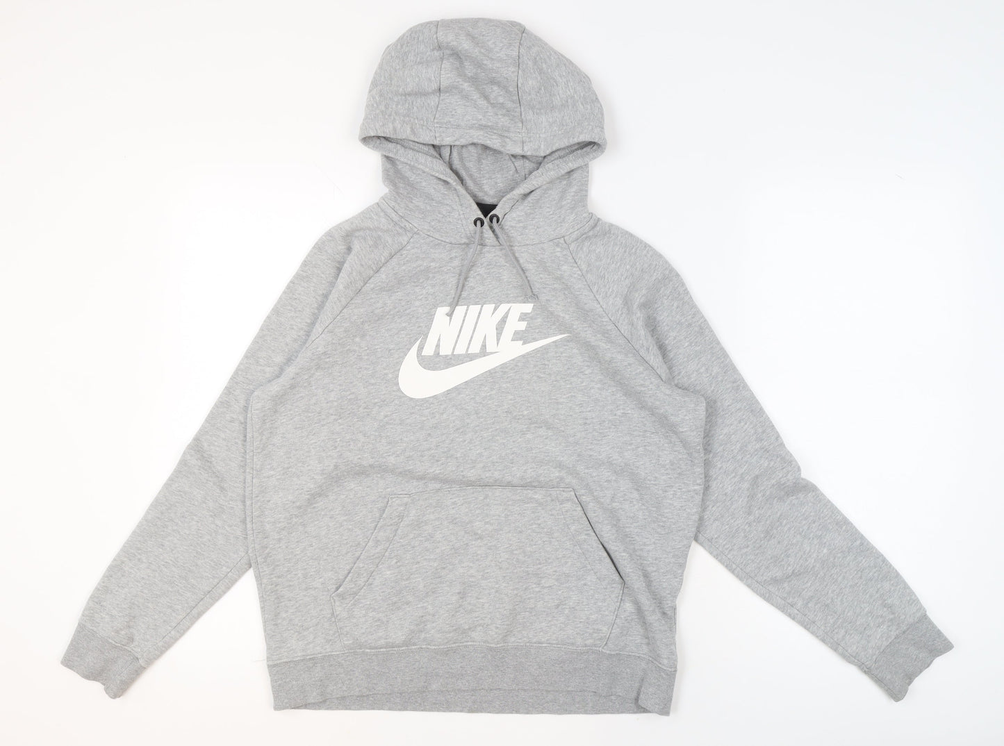 Mens UK M Regular Nike Grey Pullover Hoodie