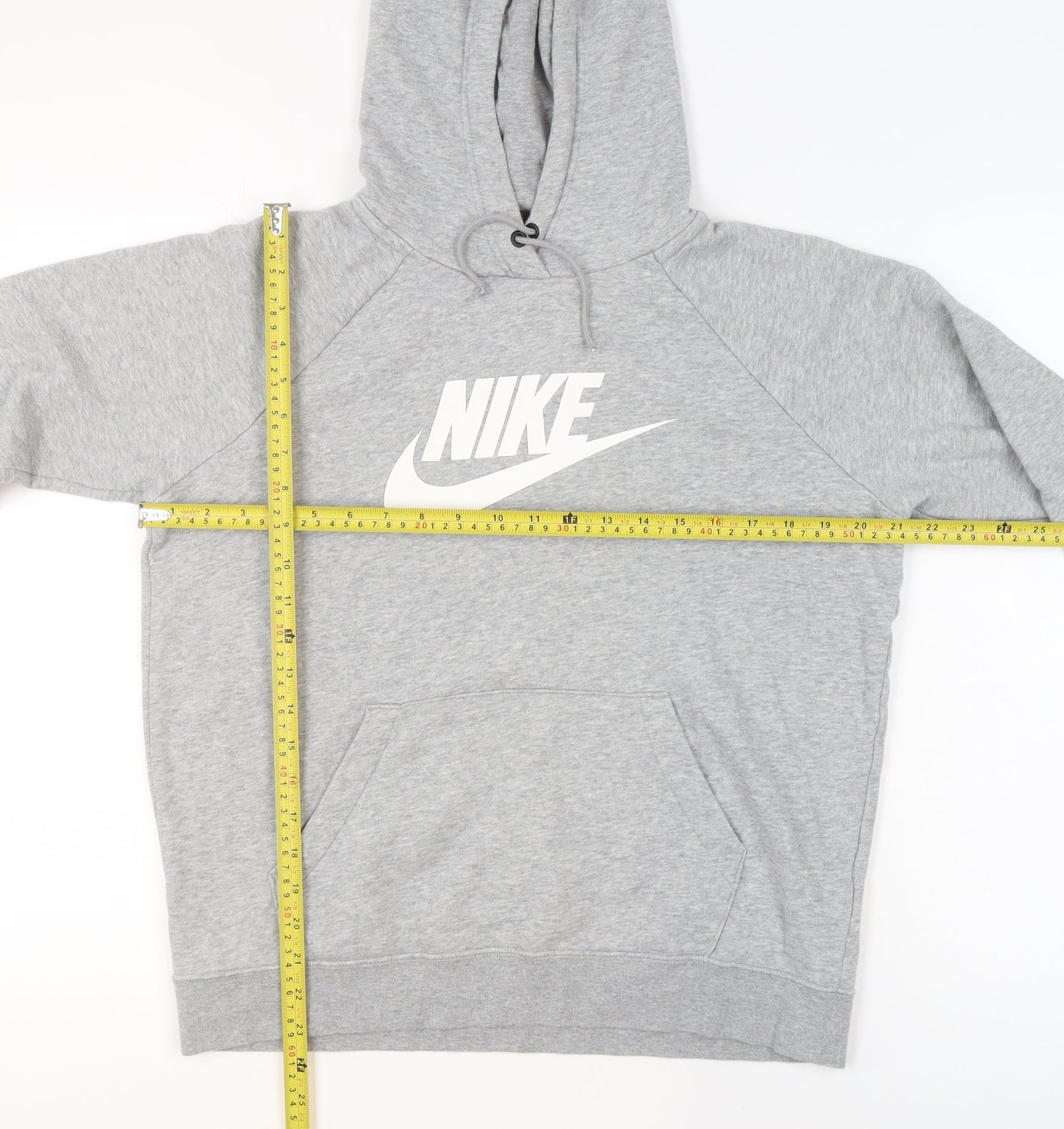 Mens UK M Regular Nike Grey Pullover Hoodie