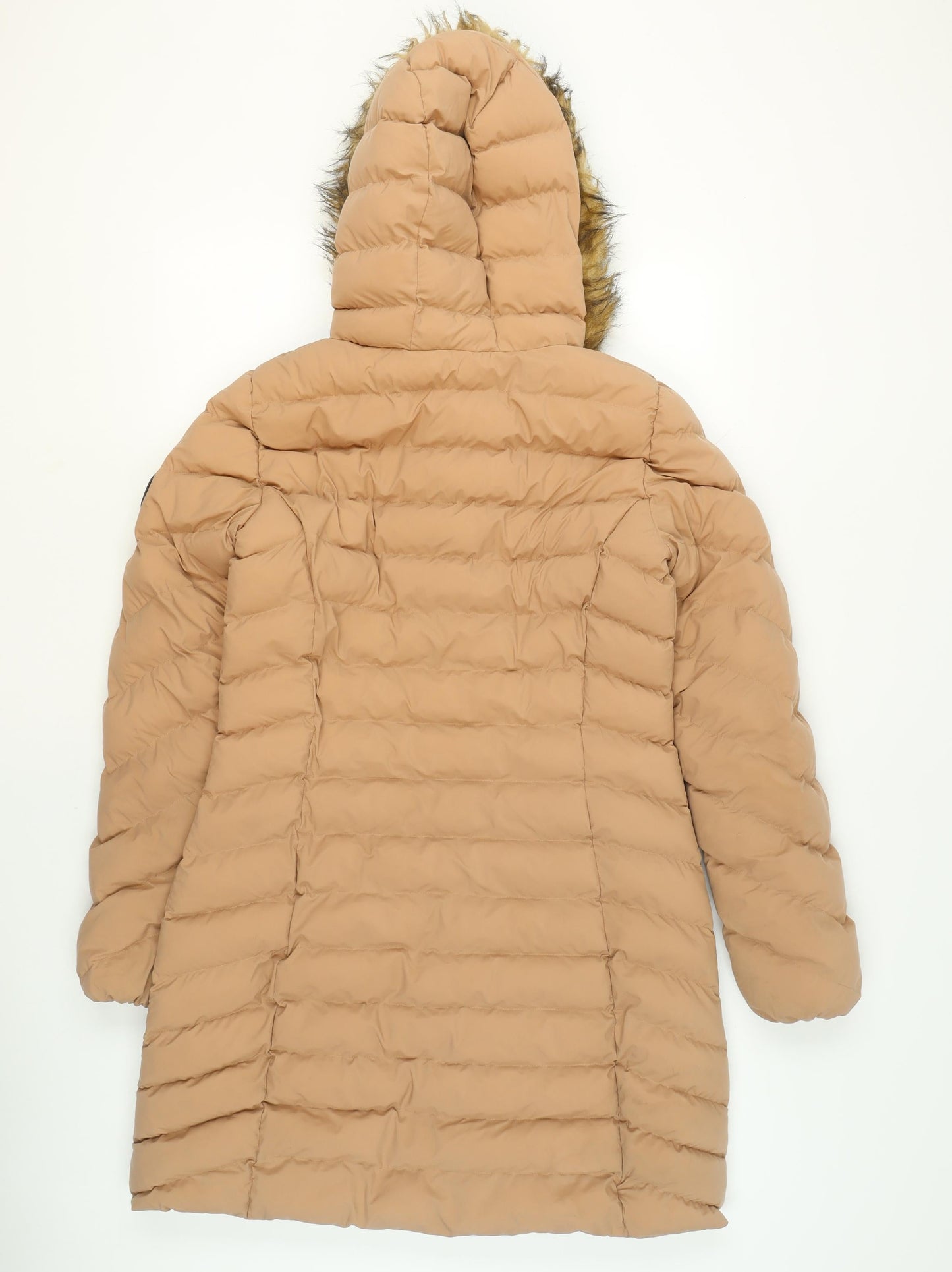 Womens UK Size 10 Regular Superdry Beige Polyester Coat