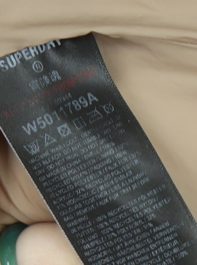 Womens UK Size 10 Regular Superdry Beige Polyester Coat