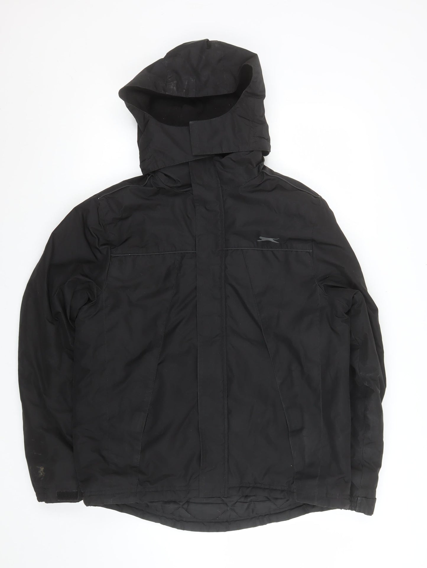 Slazenger Men's Black XS Hooded Parka Jacket Water Resistant