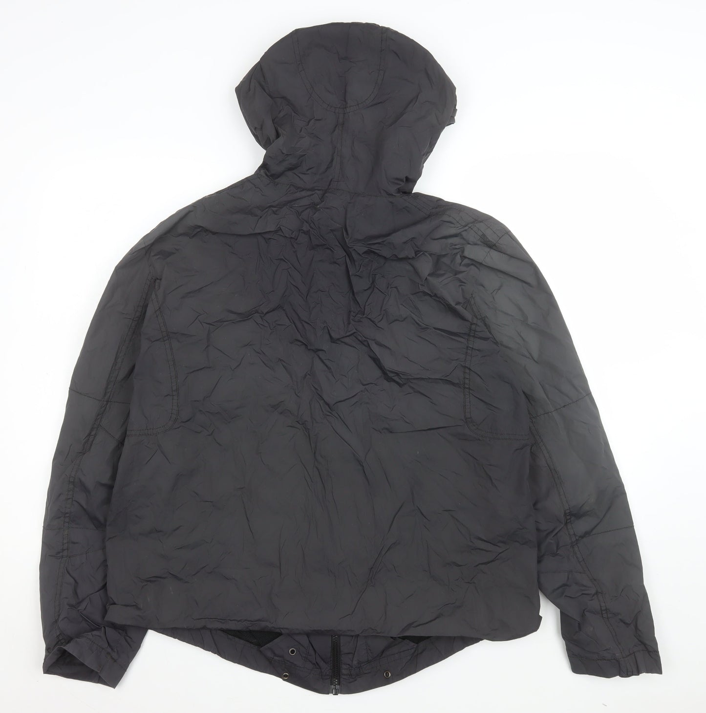 St. George by Duffer Black XL Women's Windbreaker Hooded Jacket