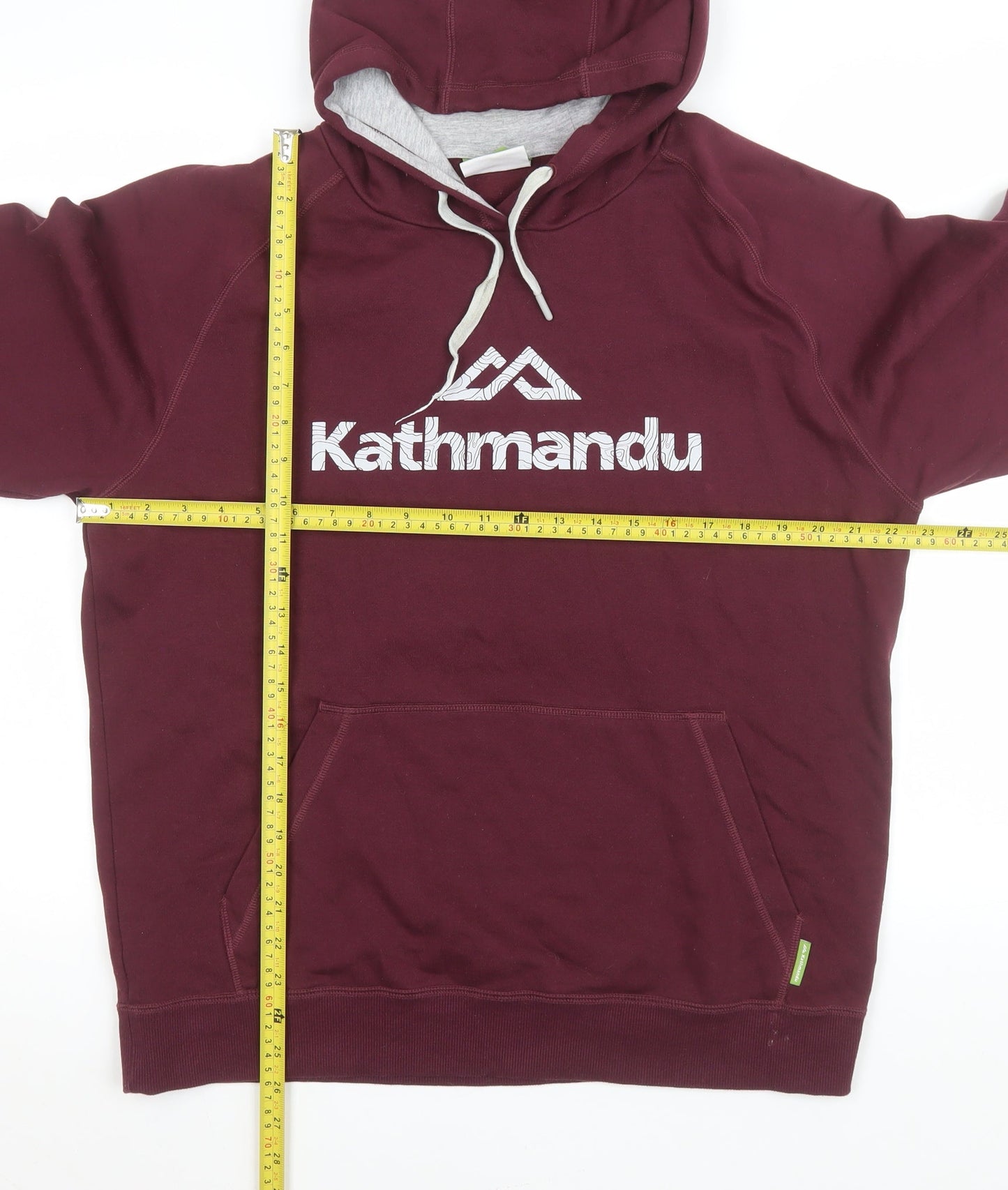 Womens UK L Regular Kathmandu Red Pullover Hoodie