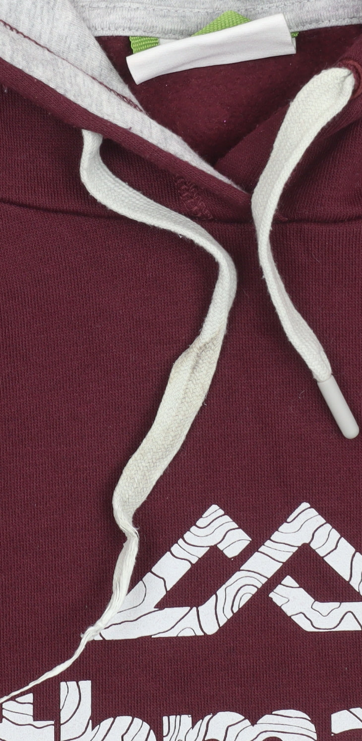 Womens UK L Regular Kathmandu Red Pullover Hoodie