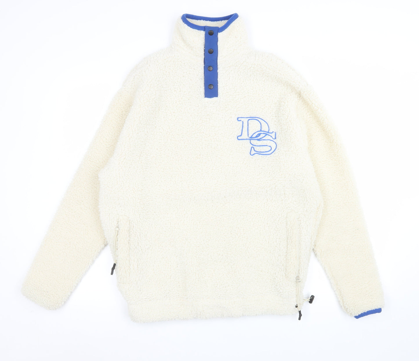 ASOS DESIGN Men's Ivory Fleece Pullover Sweatshirt XS