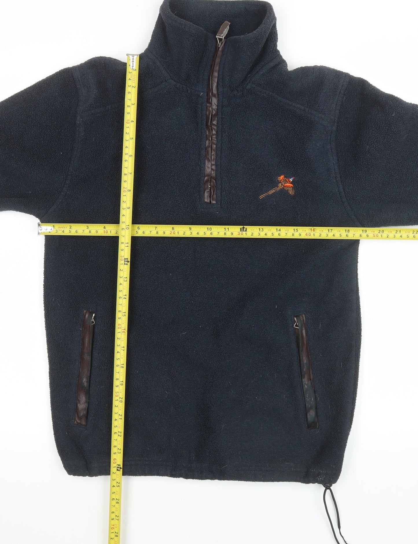 Rydale Men's Blue XS Fleece 1/4 Zip Pullover Sweatshirt
