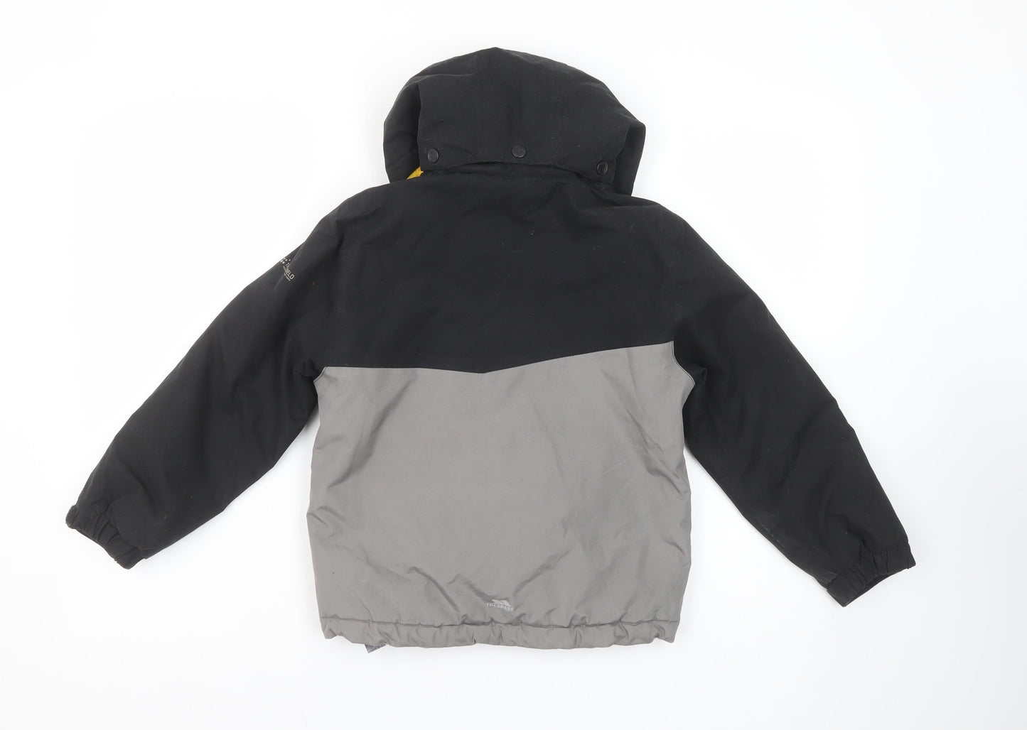 Trespass Boys Grey Waterproof Hooded Puffer Jacket 5-6 Years