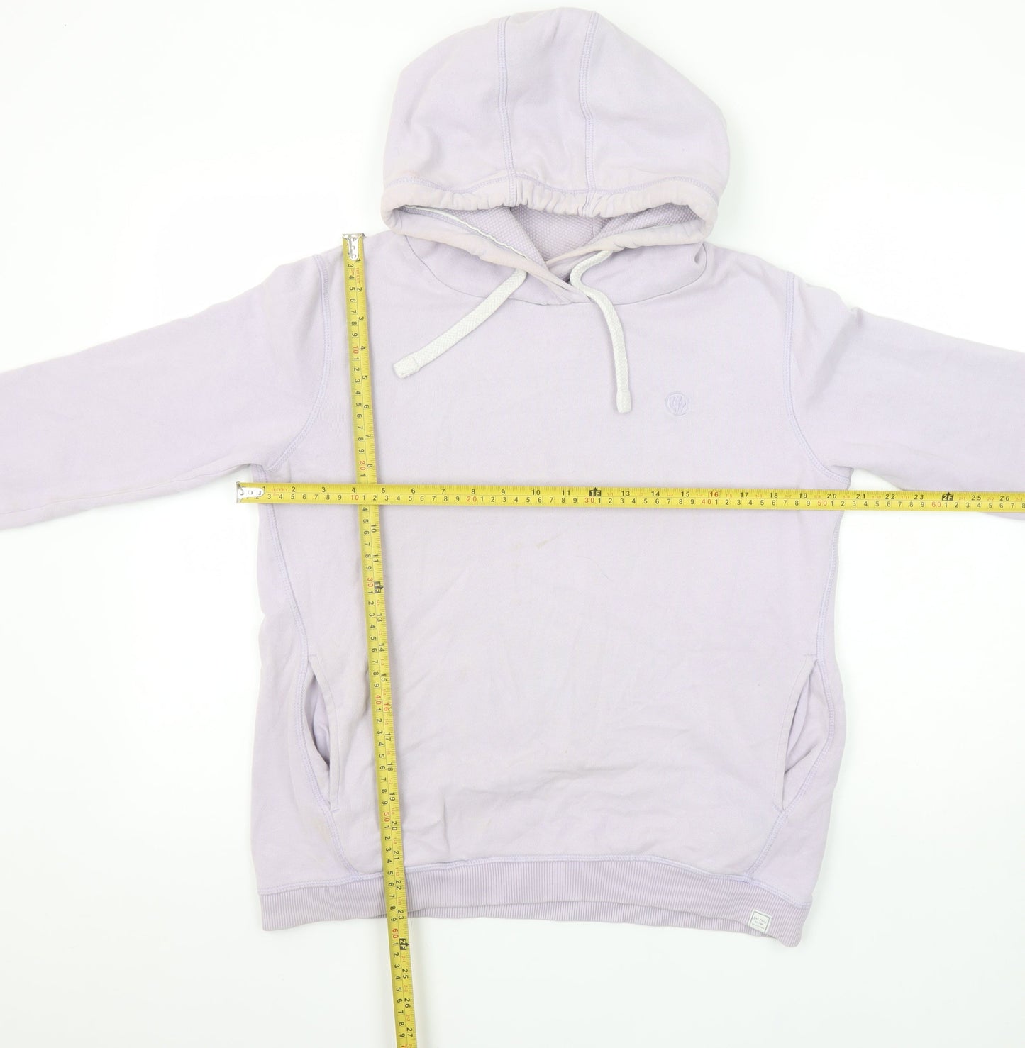 Womens UK S Regular FatFace Purple Pullover Hoodie