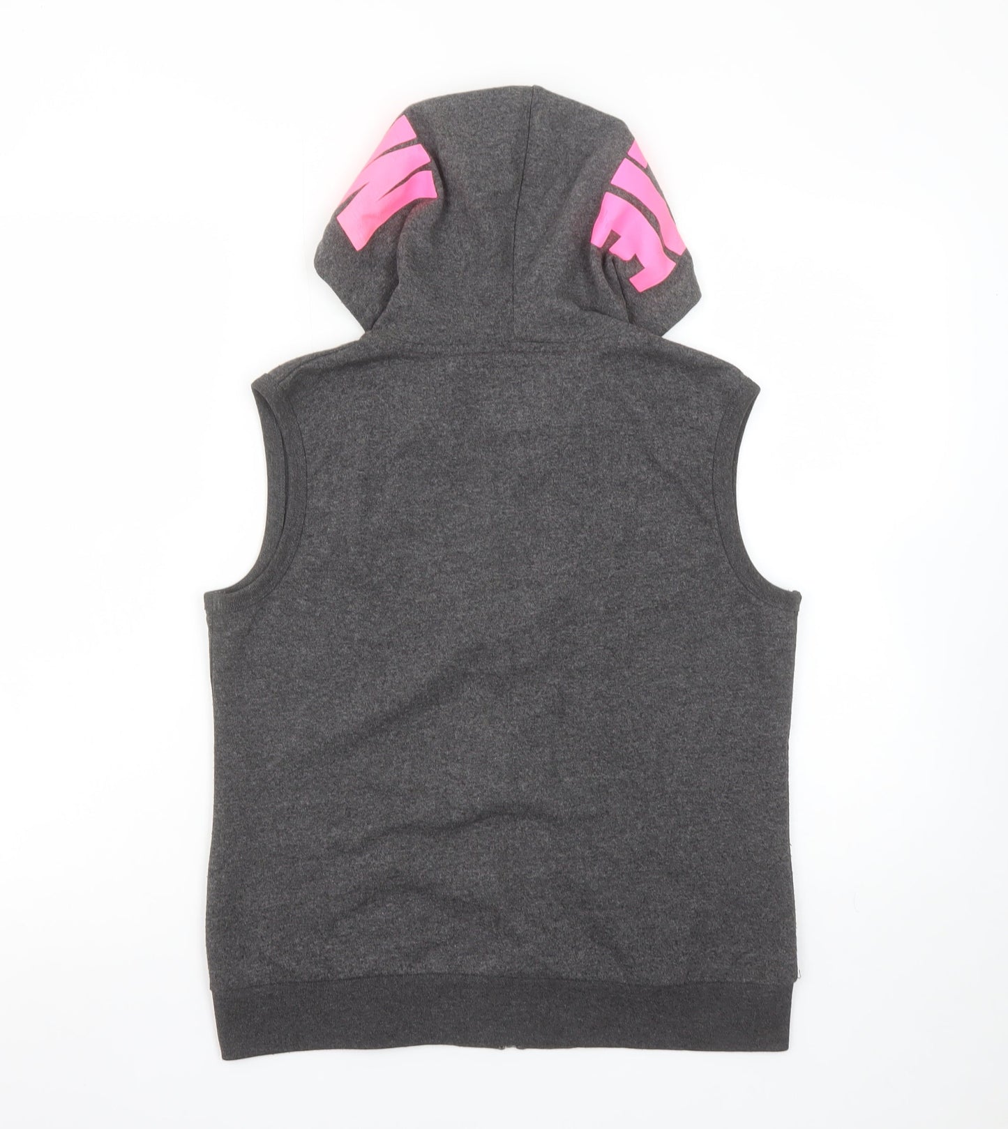 Womens UK 12 Regular McKenzie Grey Vest Hoodie