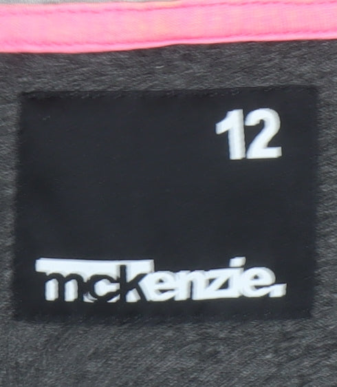Womens UK 12 Regular McKenzie Grey Vest Hoodie