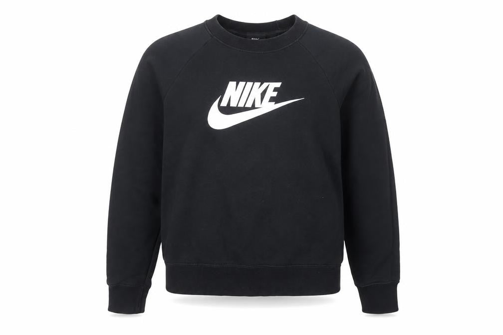Womens UK M Regular Nike Black Pullover Sweatshirt