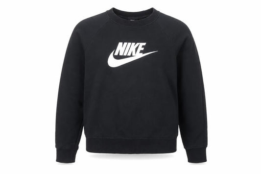 Womens UK M Regular Nike Black Pullover Sweatshirt