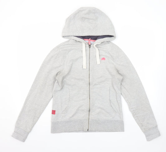 Raging Bull Women's Grey Full Zip Hoodie Size 10 Cotton Blend