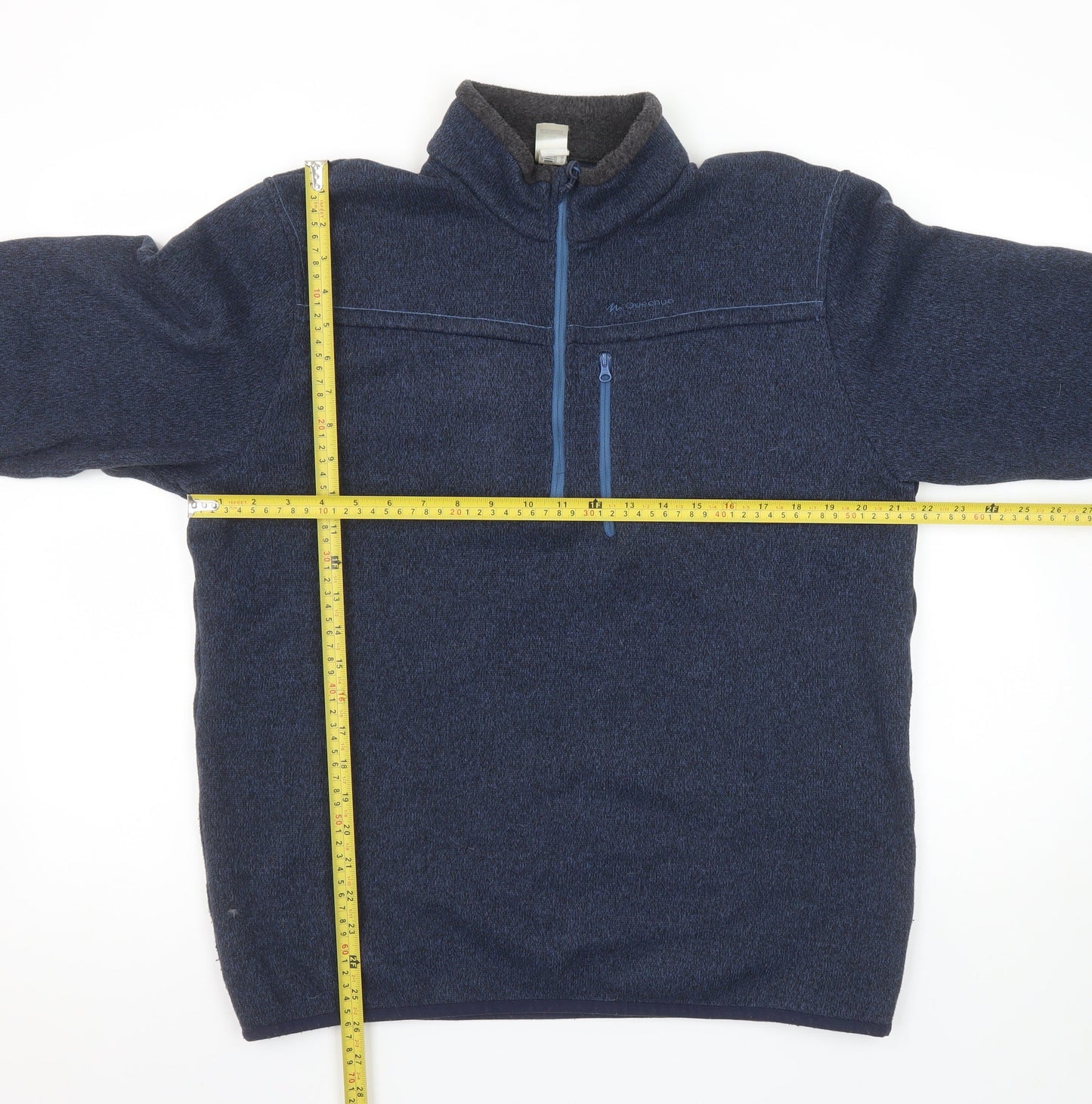 Decathlon Men’s Blue XL Fleece 1/4 Zip Pullover Sweatshirt