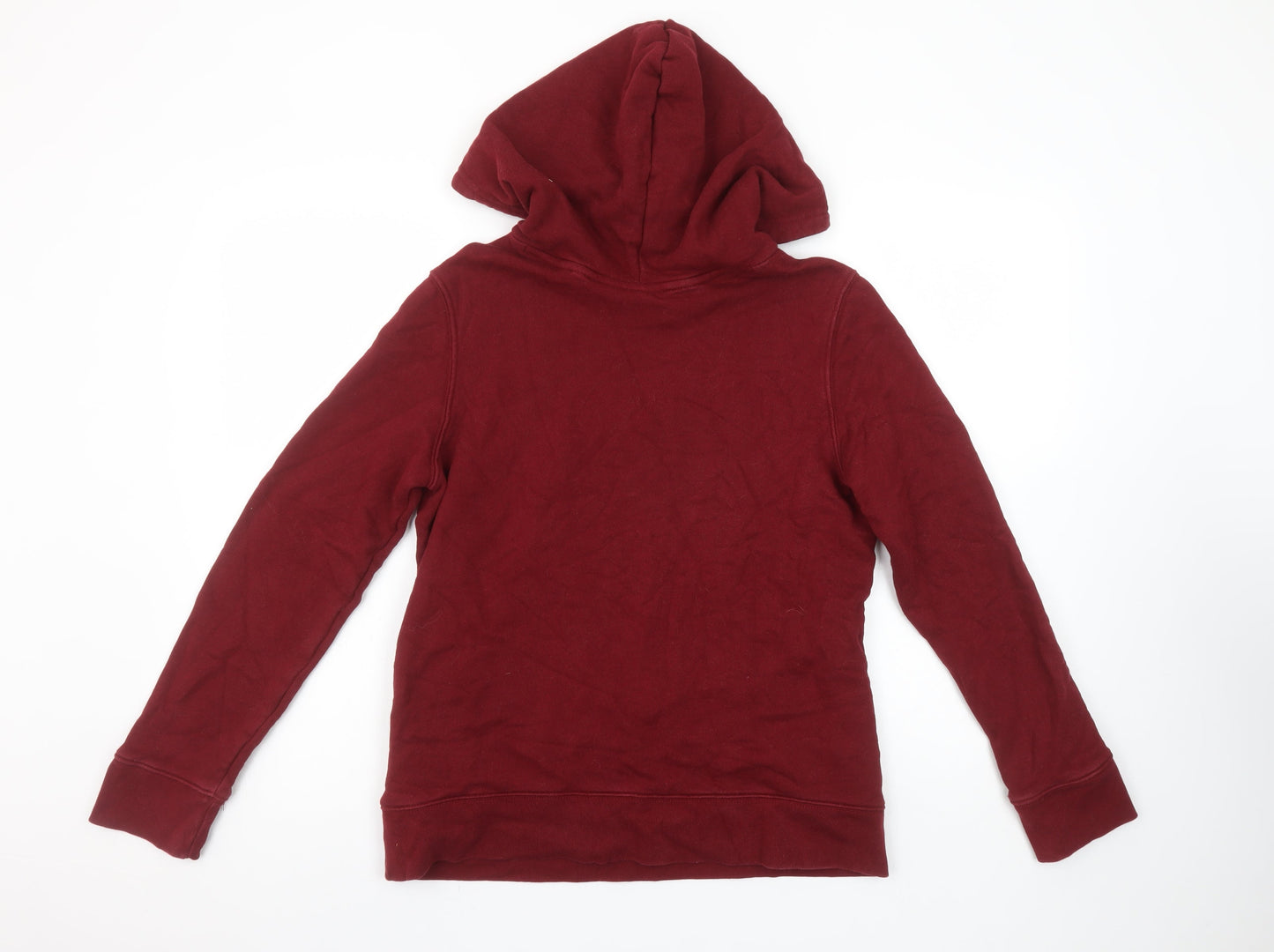 Womens UK 8 Regular adidas Red Pullover Hoodie