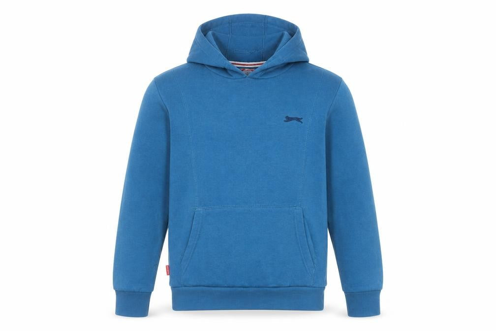 Slazenger Boys Blue Pullover Hoodie 11-12 Years Cotton Blend Casual
