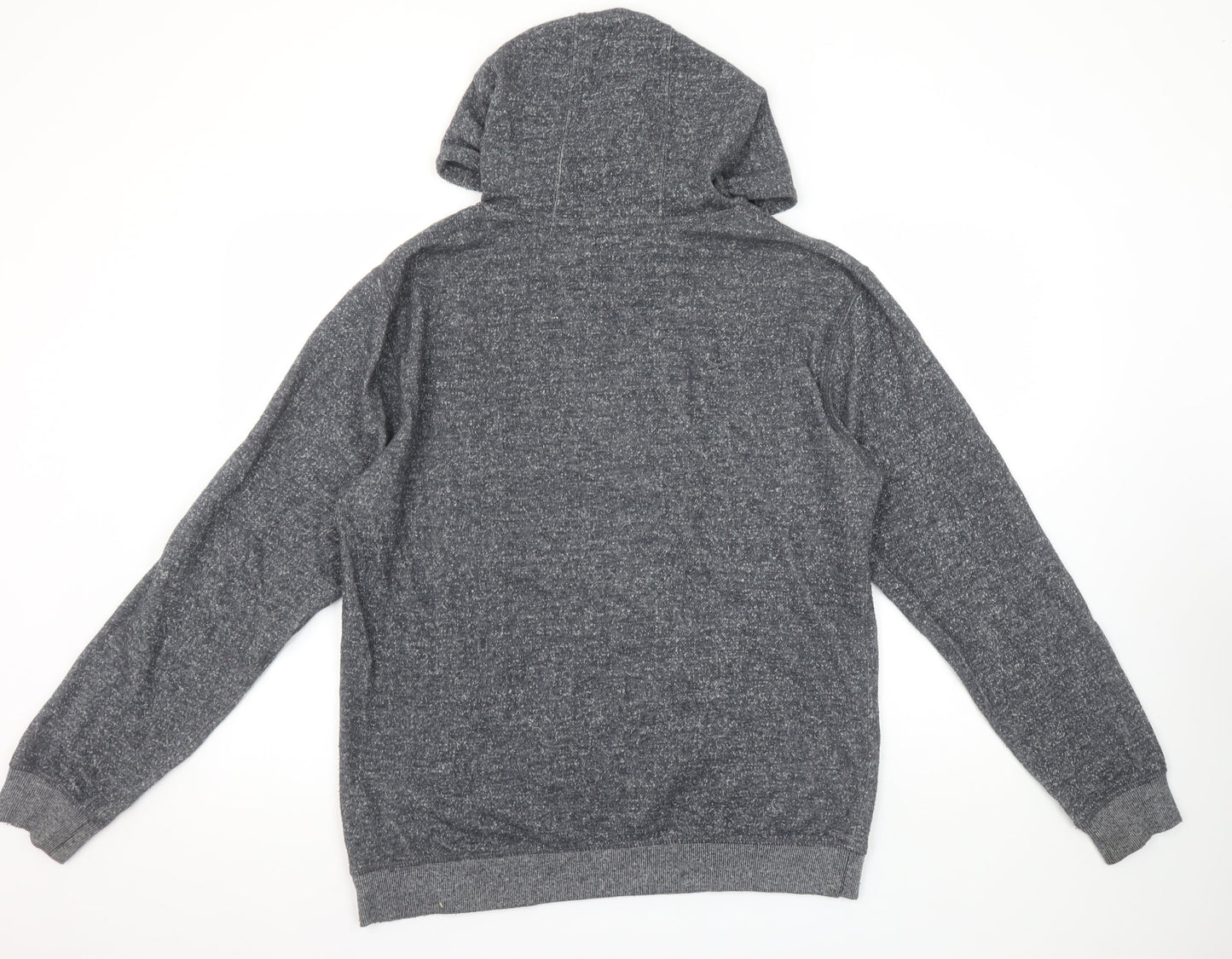 DC Men’s Grey Pullover Hoodie Medium Knit Cotton Blend
