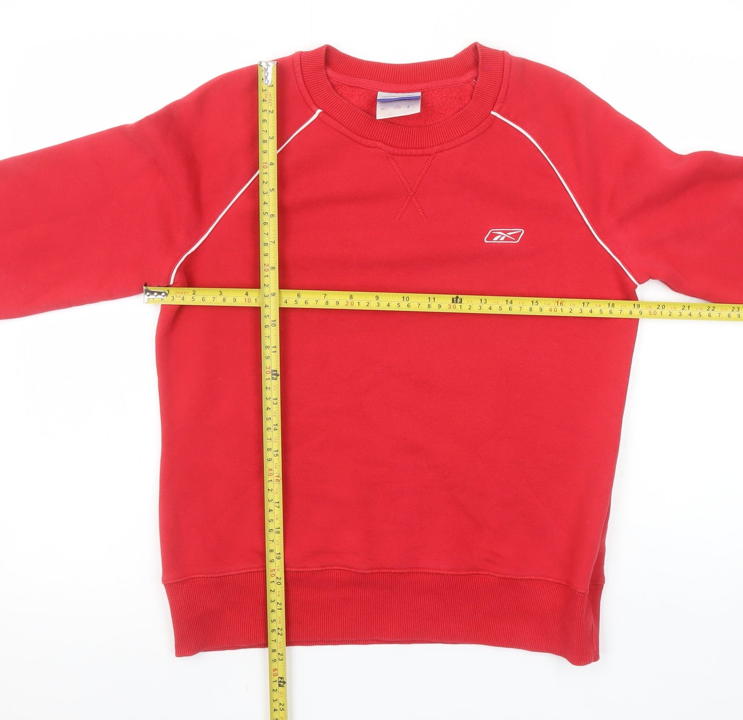 Womens UK S Classic Reebok Red Pullover Sweatshirt