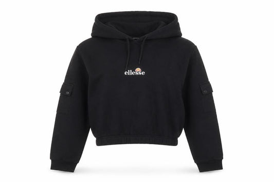 Womens UK 10 Regular ellesse Black Pullover Hoodie