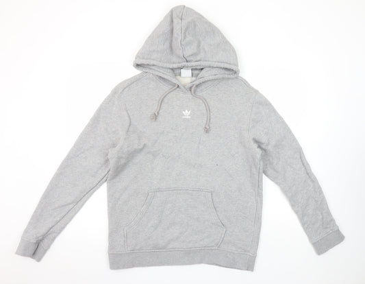 Adidas Womens Grey Size 14 Pullover Hoodie Cotton Blend Casual