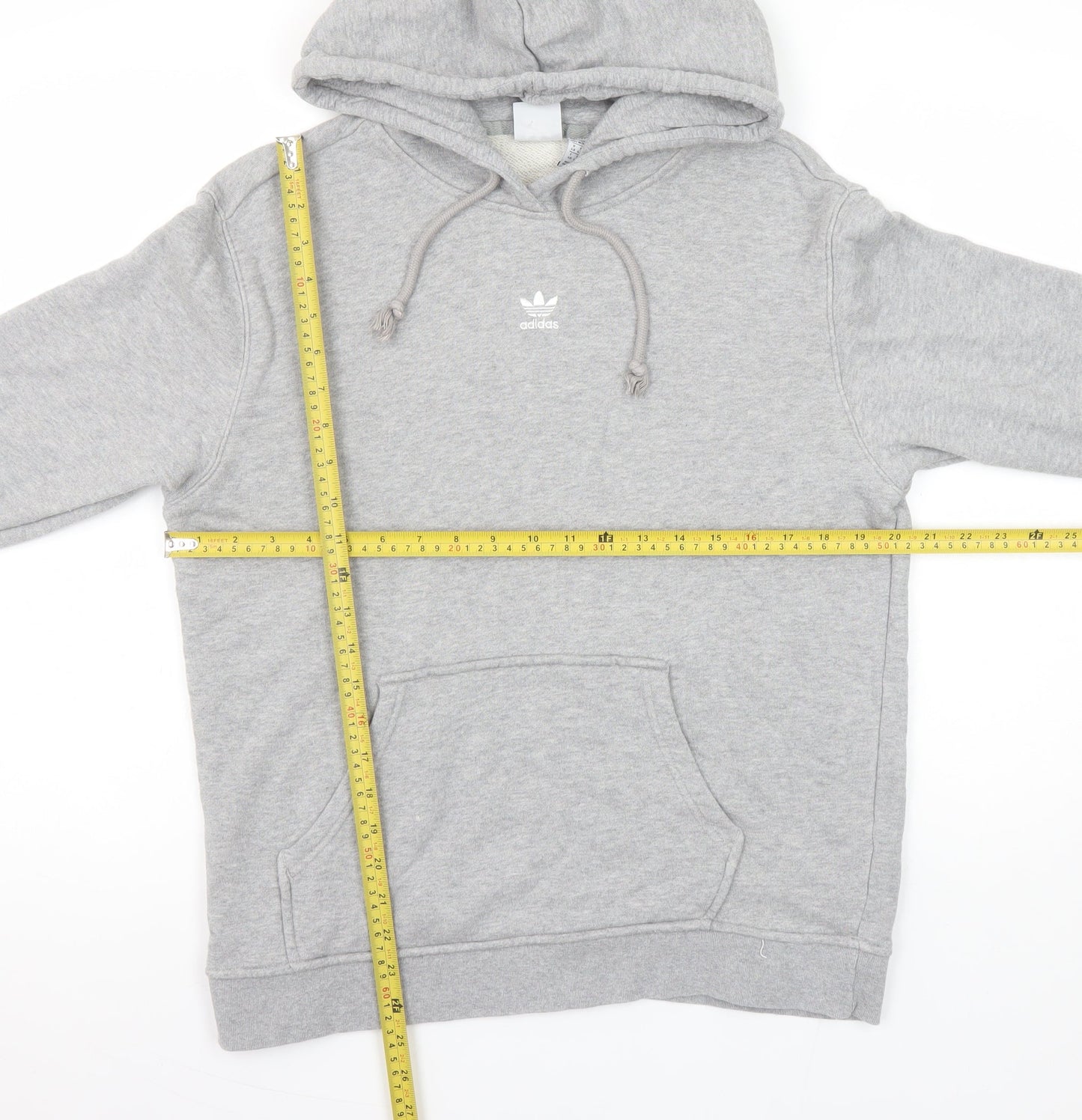 Adidas Womens Grey Size 14 Pullover Hoodie Cotton Blend Casual