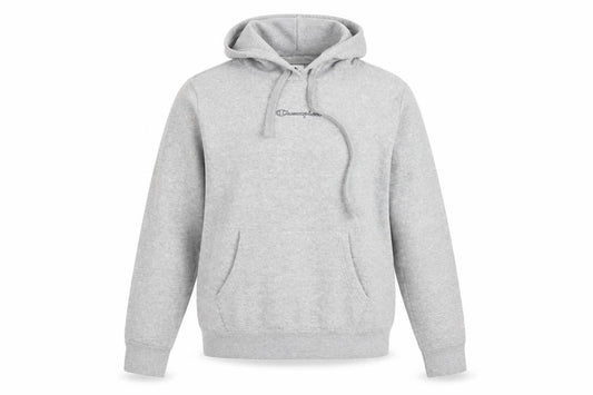 Champion Womens Grey Pullover Hoodie Size M Hooded Logo Sweatshirt