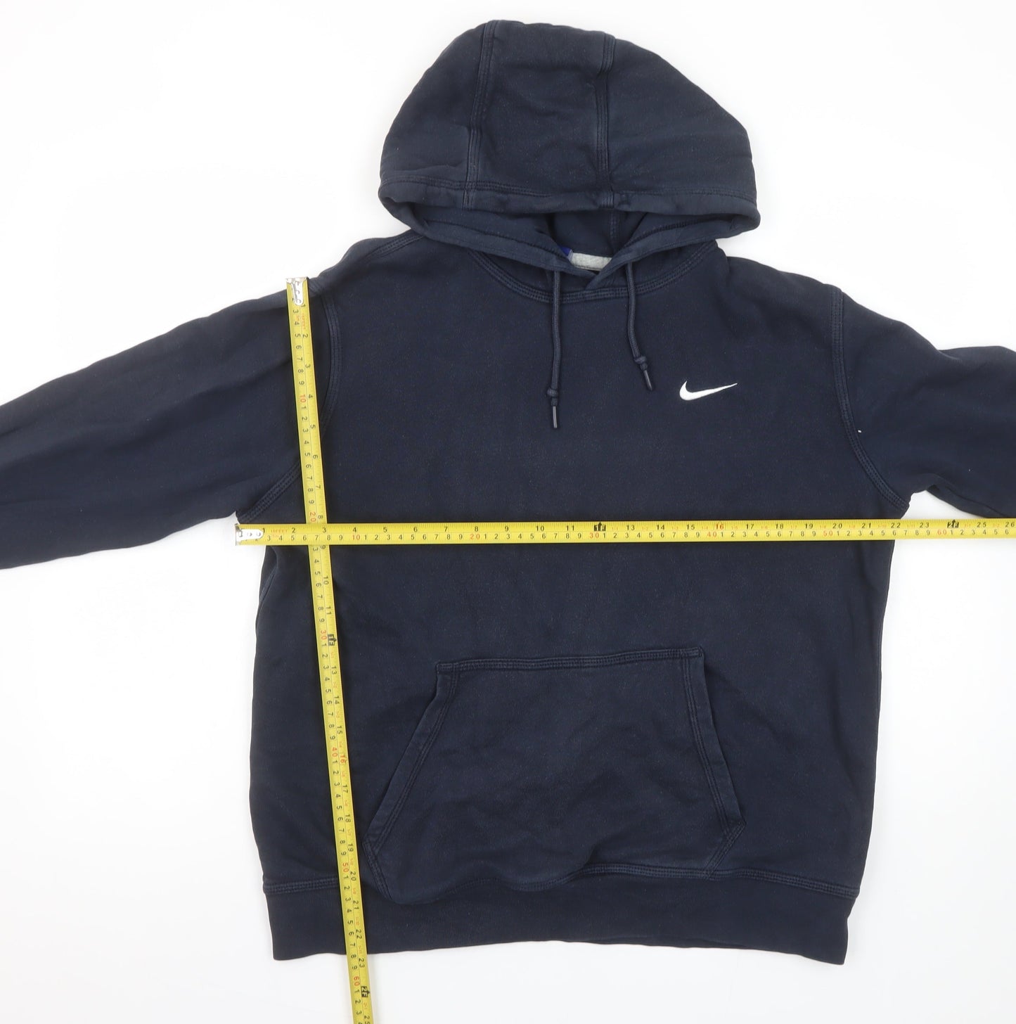 Mens UK L Regular Nike Blue Pullover Hoodie