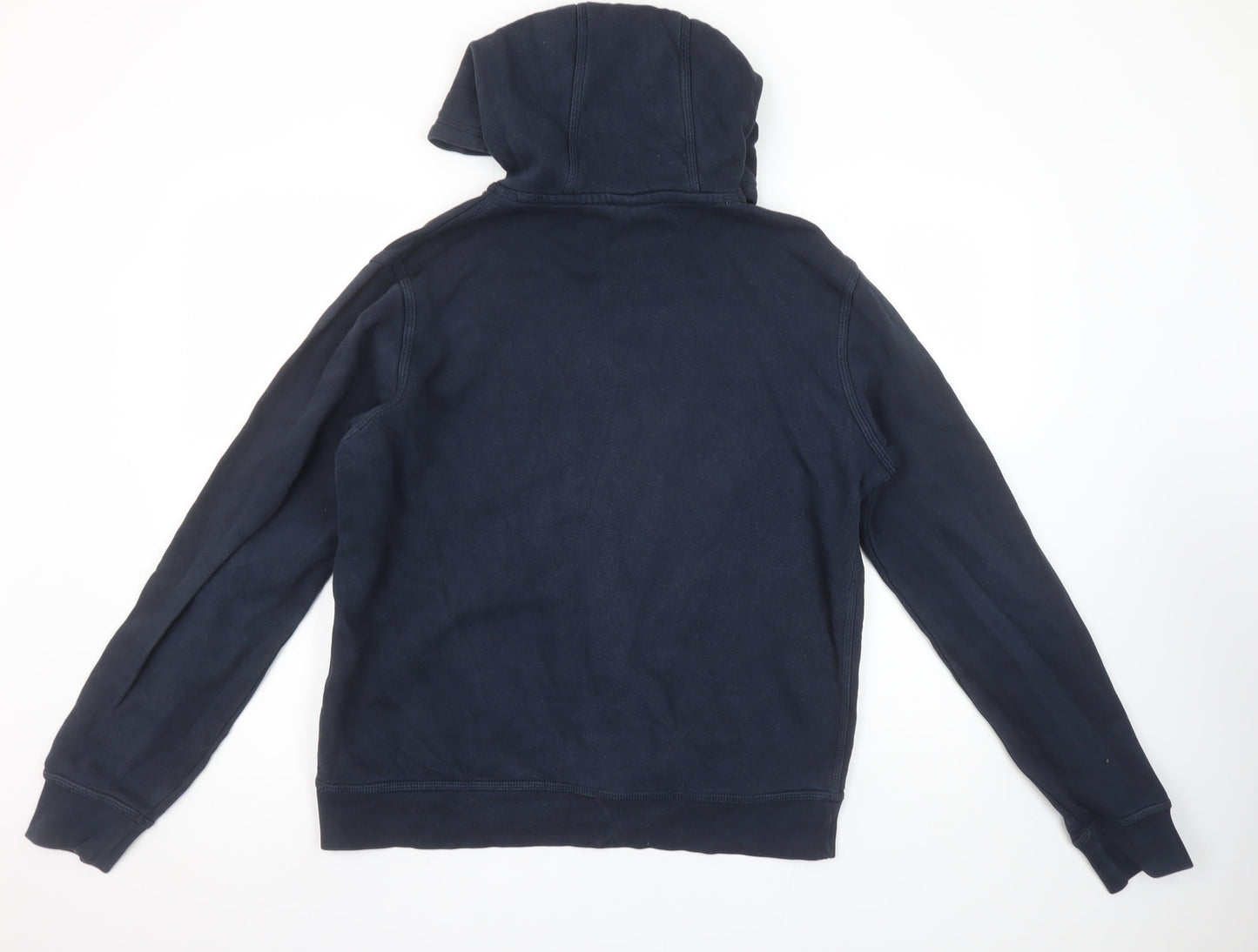 Mens UK L Regular Nike Blue Pullover Hoodie