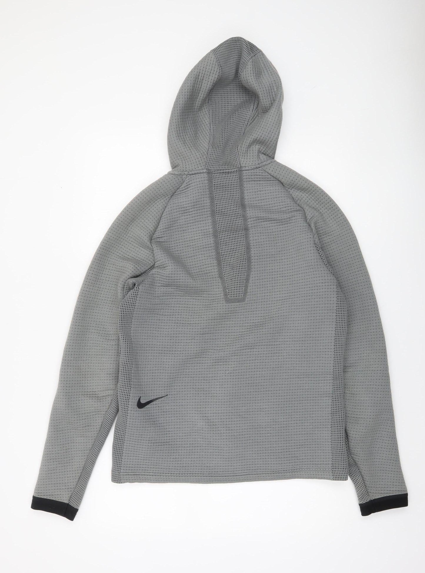 Mens UK S Athletic Nike Grey Full Zip Hoodie