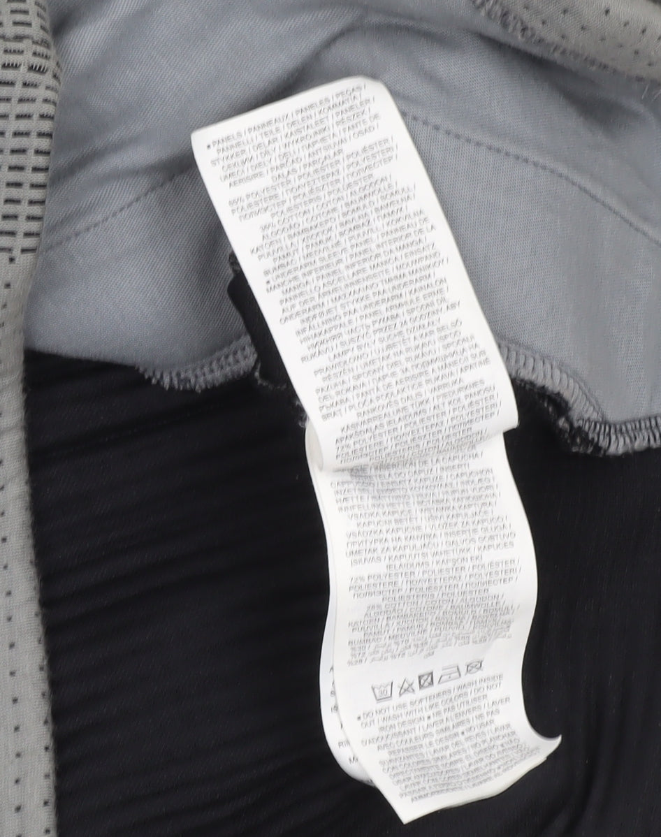 Mens UK S Athletic Nike Grey Full Zip Hoodie