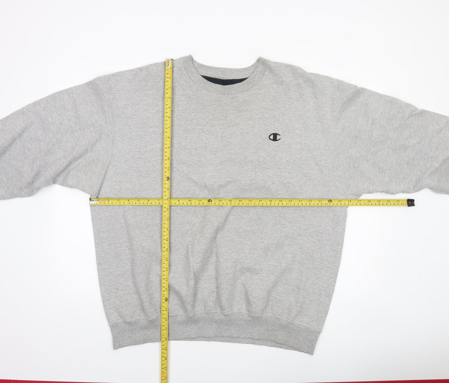 Mens UK XL Regular Champion Grey Pullover Sweatshirt