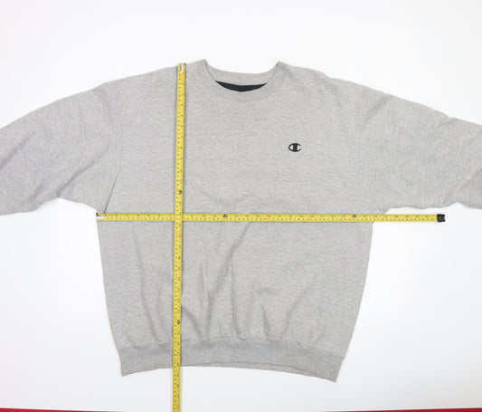 Mens UK XL Regular Champion Grey Pullover Sweatshirt