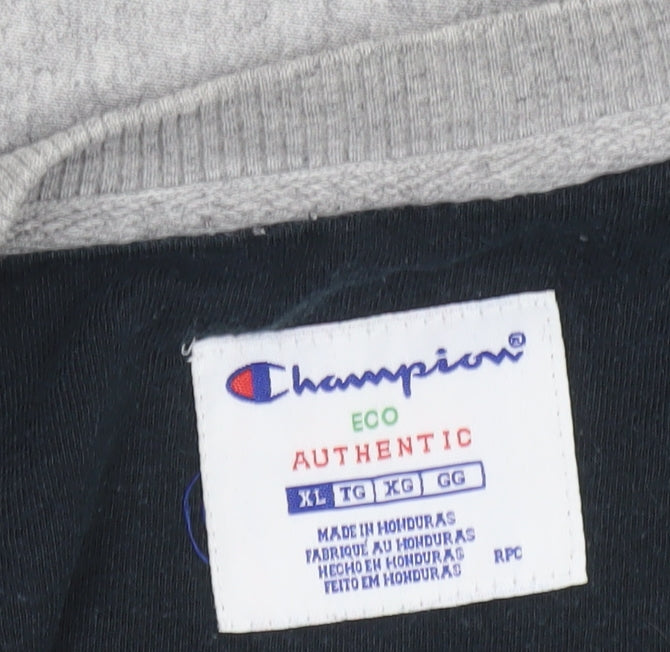 Mens UK XL Regular Champion Grey Pullover Sweatshirt