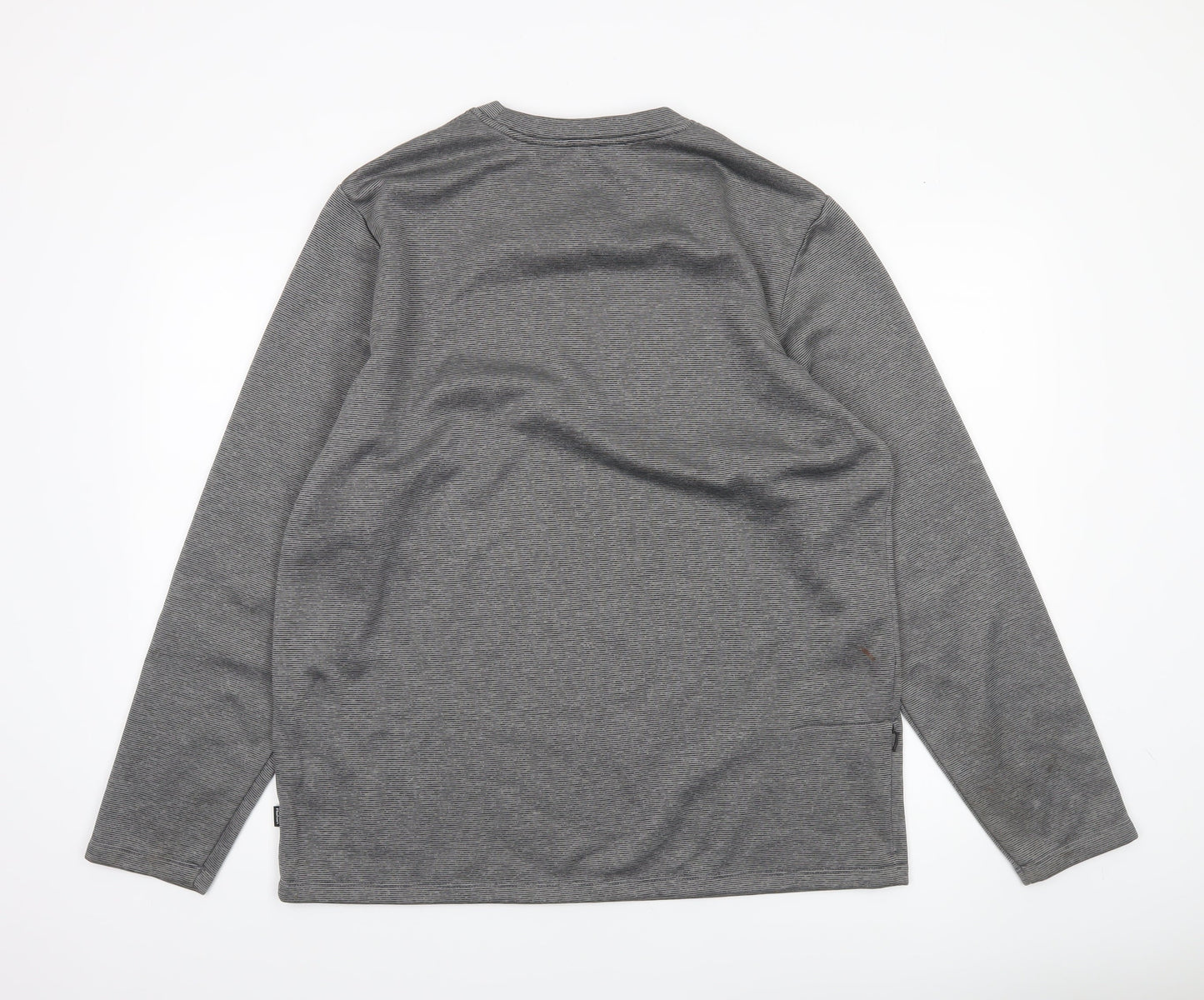 Rohan Men's Grey Long Sleeve Fleece Top Size L Outdoor Casual