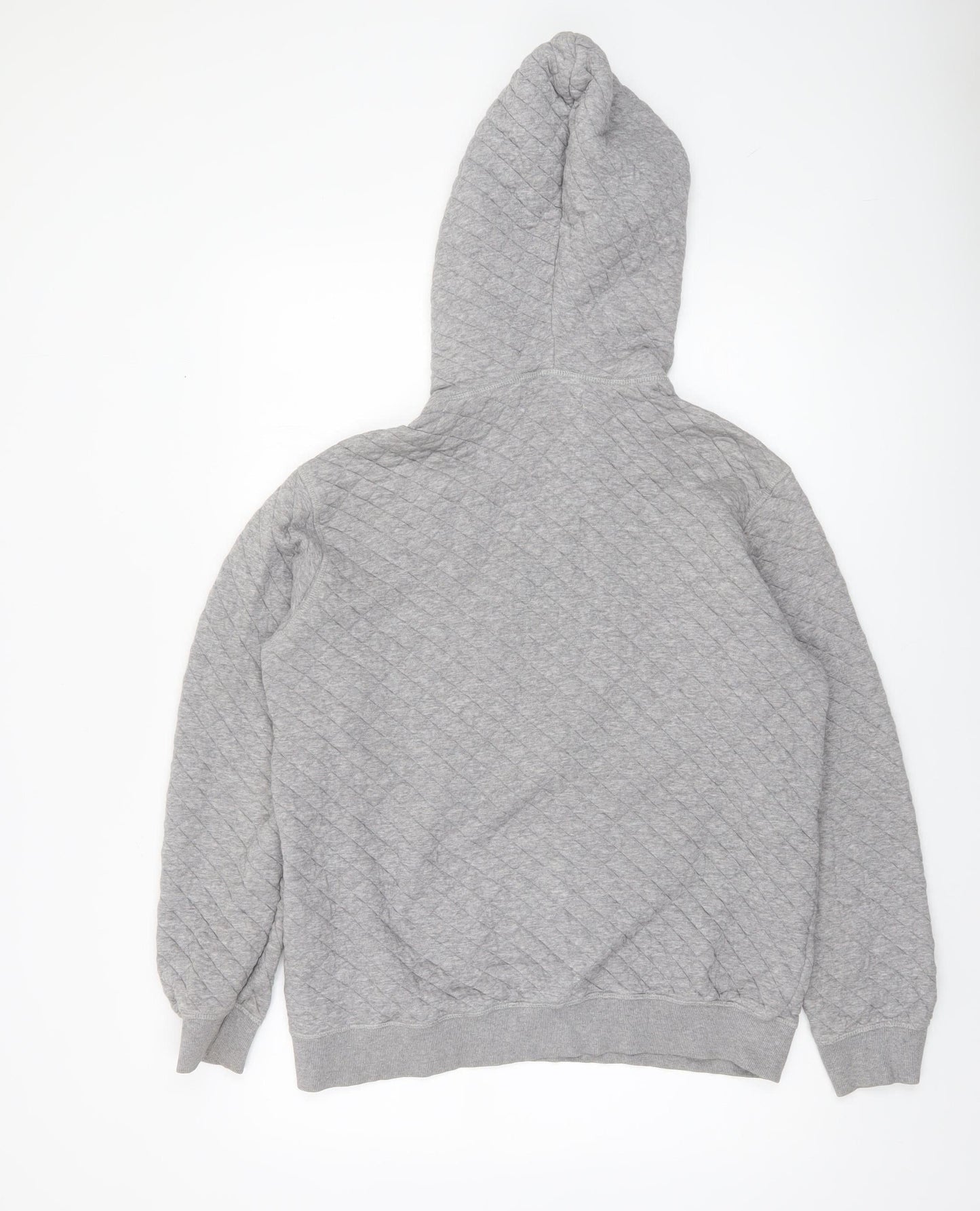 Sofie Schnoor Women’s Grey Quilted NYC Pullover Hoodie Size M