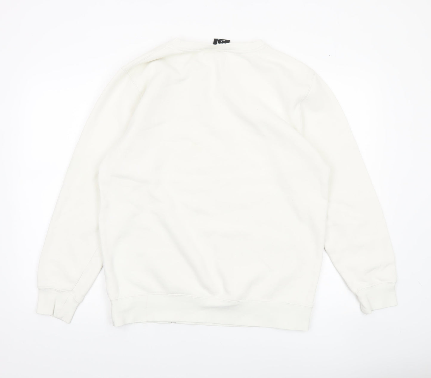 Mens UK S Regular Stussy White Pullover Sweatshirt
