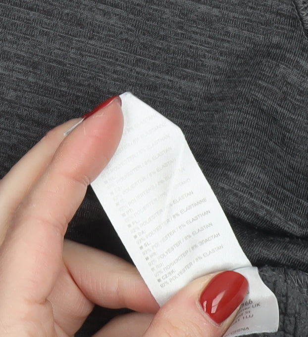 Trespass Mens Grey 2XL Long Sleeve 1/4 Zip Activewear Top