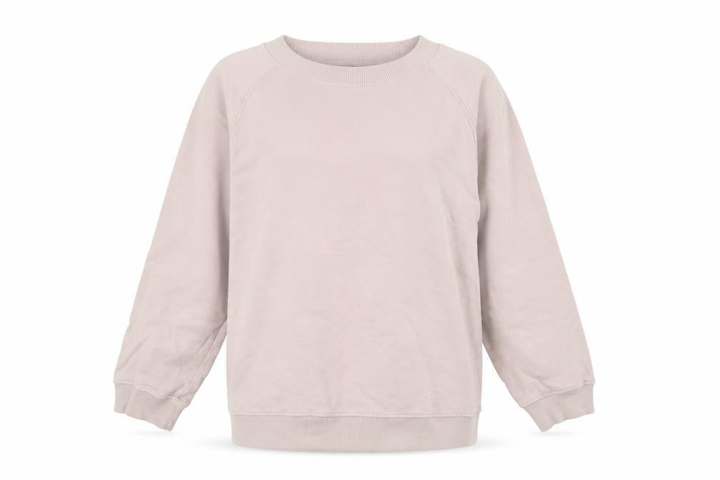 Front view of BDG Women Beige Cotton Pullover Sweatshirt, size L