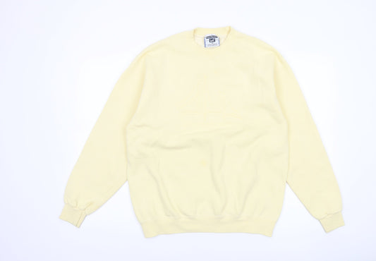 Mens UK M Regular Lee Beige Pullover Sweatshirt