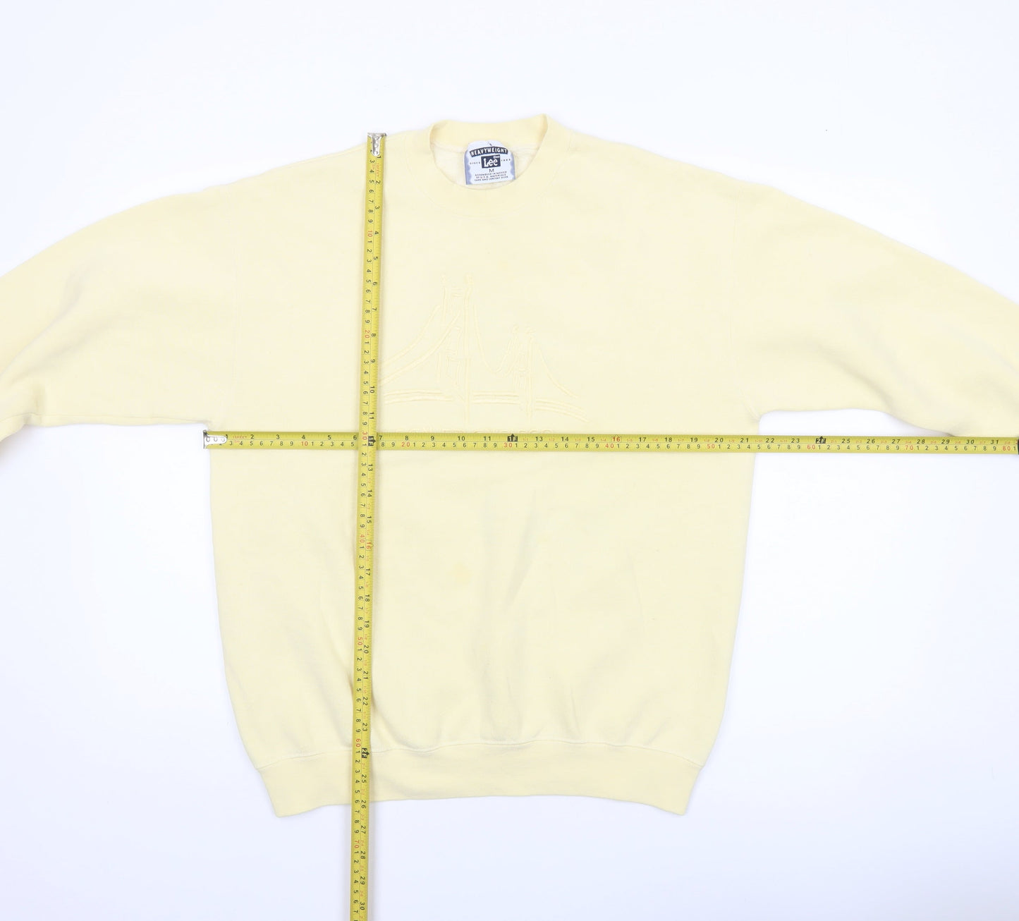 Mens UK M Regular Lee Beige Pullover Sweatshirt