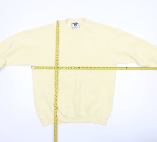 Mens UK M Regular Lee Beige Pullover Sweatshirt