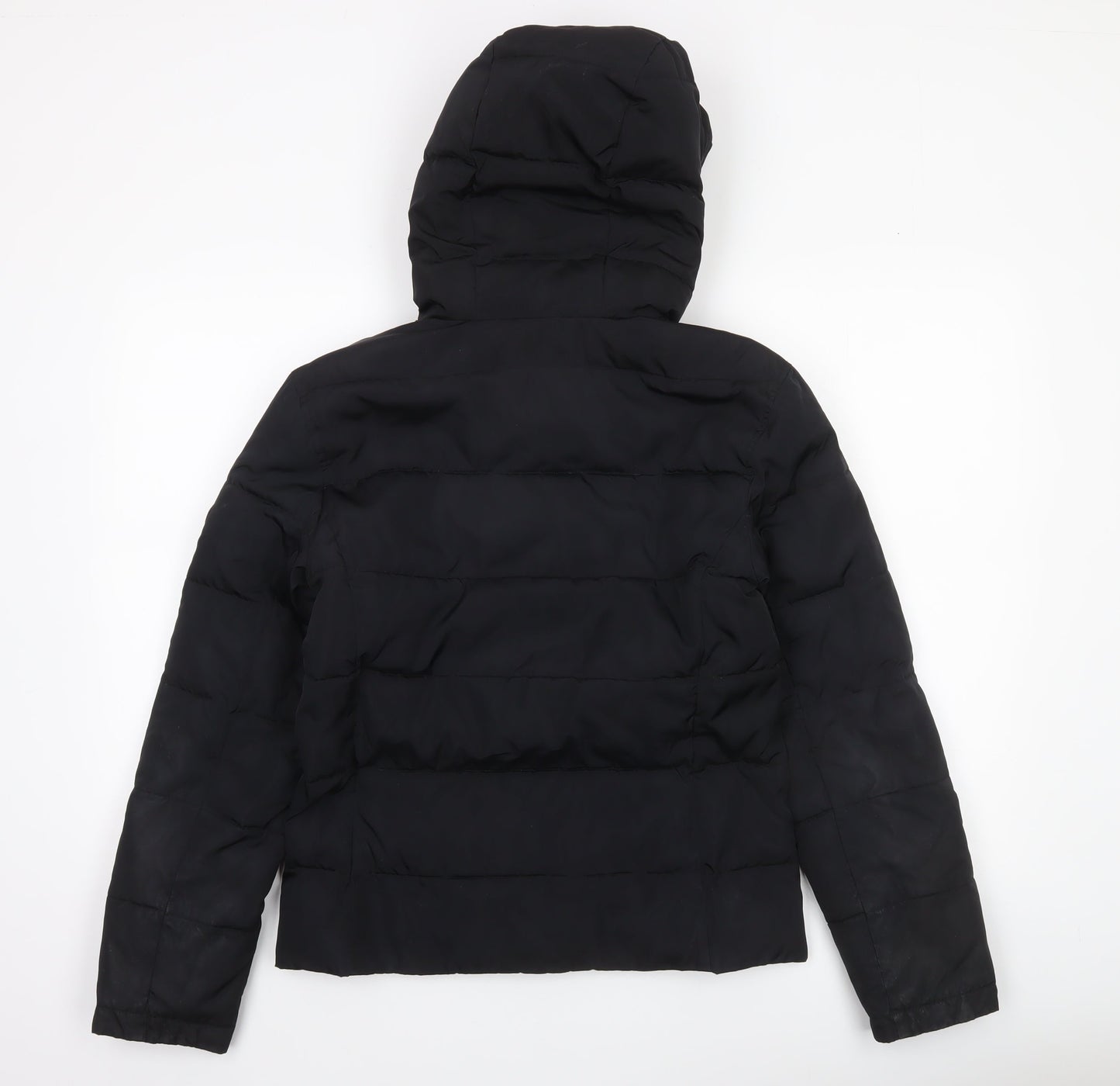 Womens UK Size 8 Regular Jack Wills Black Polyester Jacket